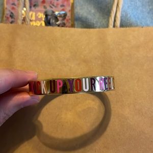 Gold-plated Kate Spade bangle